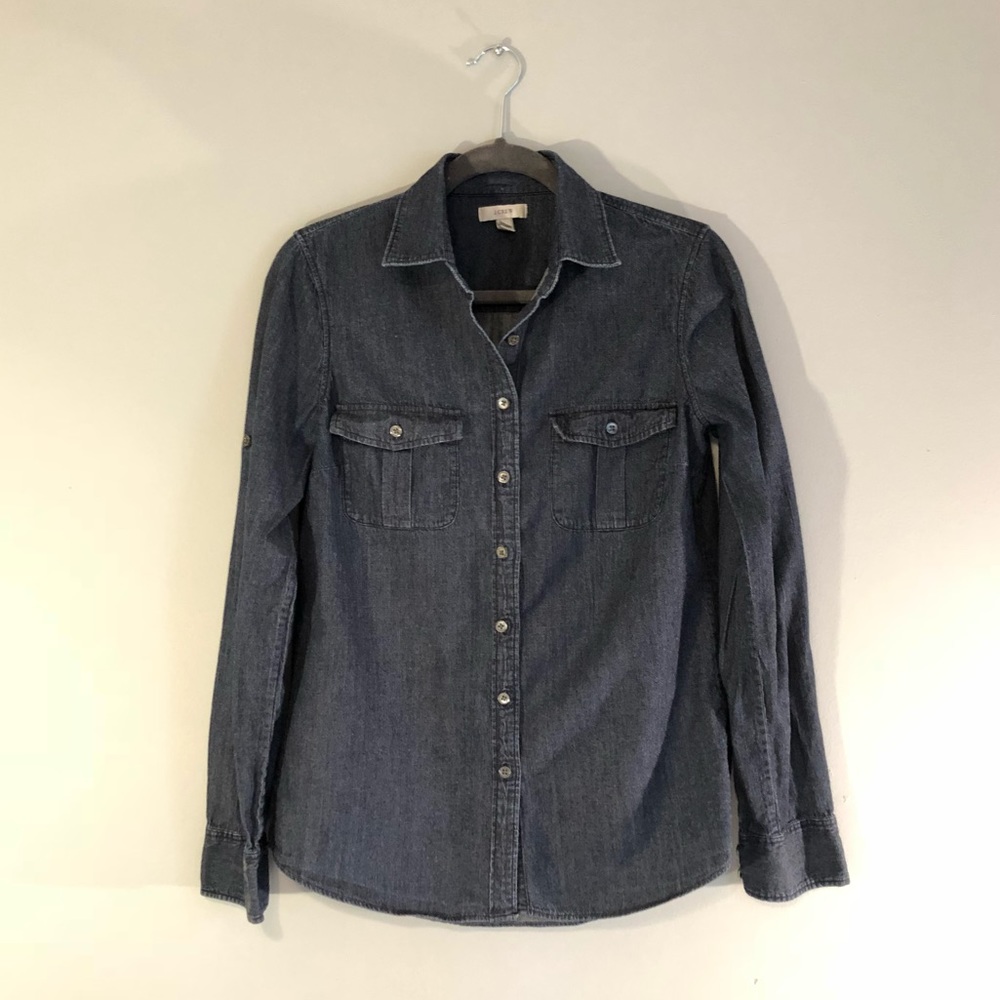 J. Crew Denim Button Down Shirt